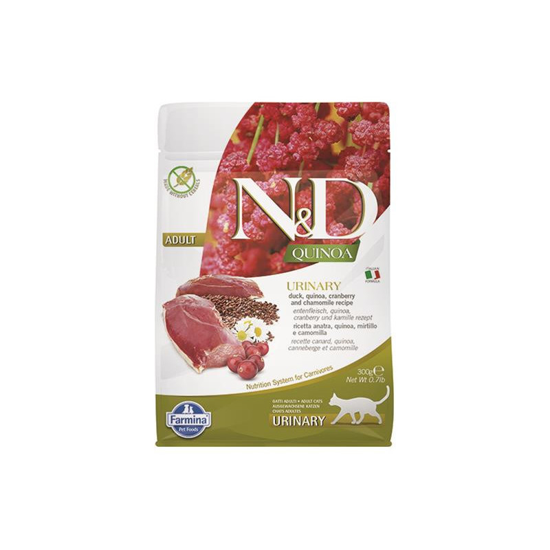 Farmina N&D cat QUINOA (GF) adult, urinary, duck & coconut 0,3 kg