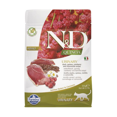 Farmina N&D cat QUINOA (GF) adult, urinary, duck & coconut 0,3 kg