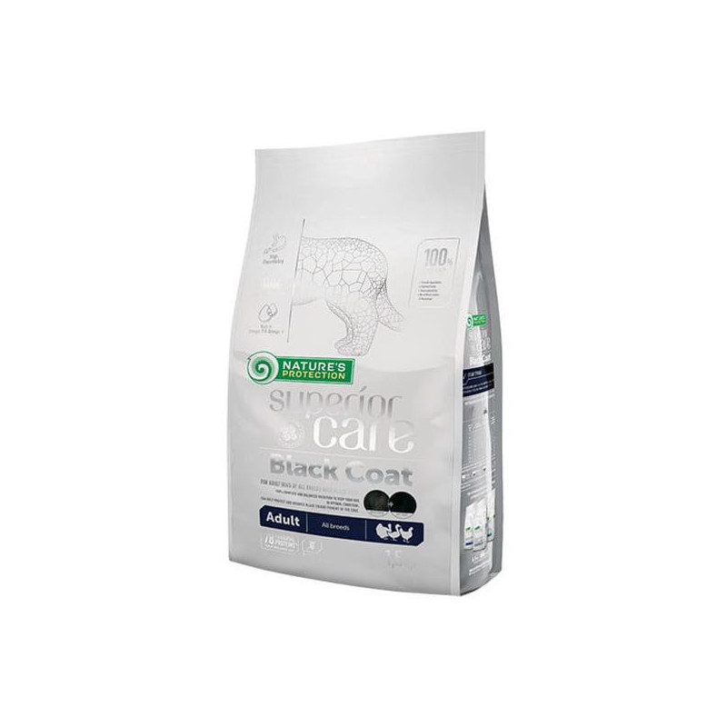 Natures P Superior care dark coat dog GF adult poultry all breeds 1,5 kg