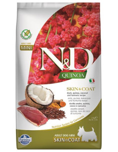 Farmina N&D dog QUINOA (GF) adult mini, skin & coat, duck & coconut