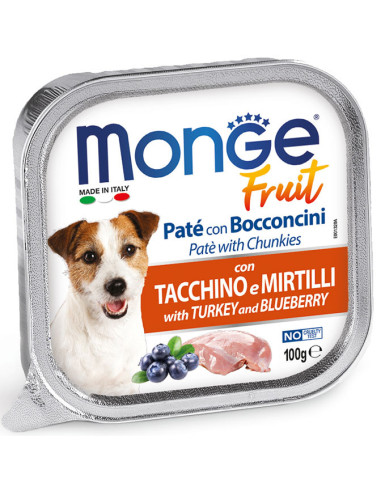 Monge fruit vanička paté morka s čučoriedkami 100g