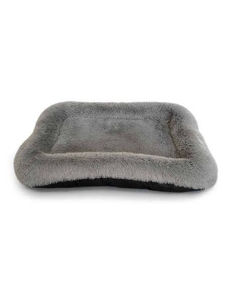 Pelech plochý 2XL 140x110 s kožušinou sivý