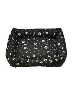 Pelech s okrajmi 3XL 150x110 so vzorovom čierny s labkami