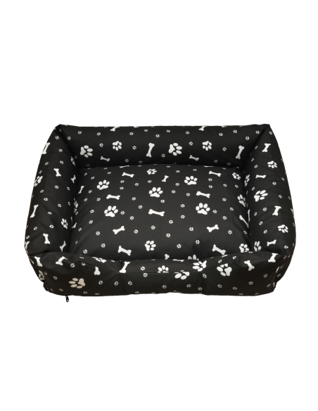 Pelech s okrajmi 3XL 150x110 so vzorovom čierny s labkami