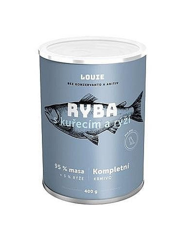 konzerva LOUIE  kura ryba ryža 400g