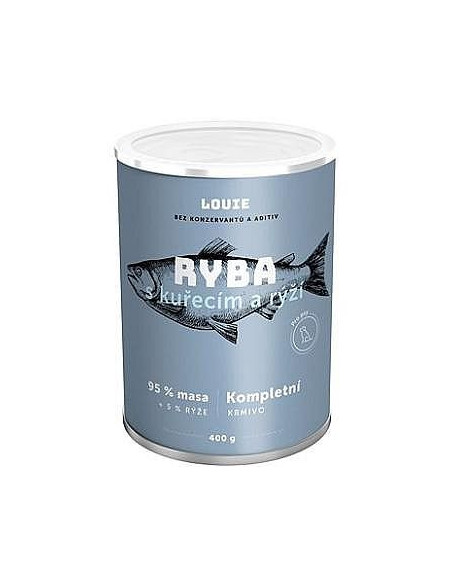 konzerva LOUIE  kura ryba ryža 400g