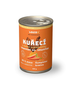 Konzerva LOUIE kuracie, mrkva, prebiotiká 400g