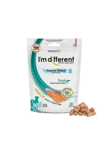 I´M DIFFERENT Snack pstruh mrazom sušené 40g