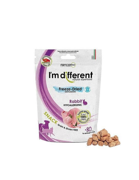 I´M DIFFERENT Snack králik mrazom sušené 40g