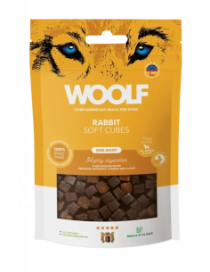 Pamlsok Woolf Dog Soft Cubes králik 100g