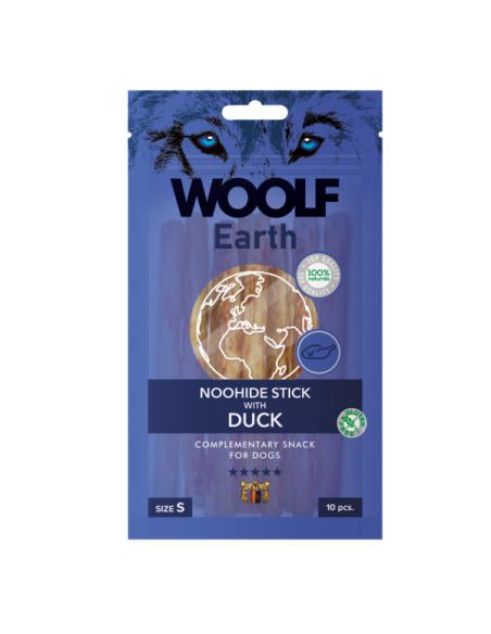 Pamlsok Woolf Dog Earth NOOHIDE S Duck 90 g