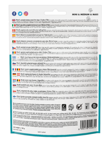 Pamlsok Woolf Dog Chicken Fillet 100 g