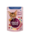Delickcious -  dezert pre mačky kačka a lesné ovocie 80g