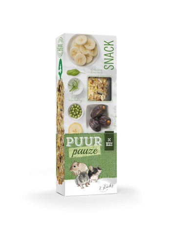 PUUR pauze Sticks banány a ďatle tyčinky pre králiky a hlodavce 110 g