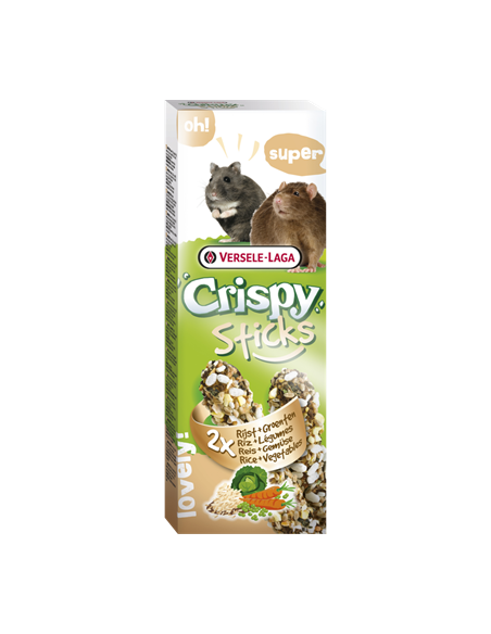 Pamlsok VL Crispy Sticks Hamsters-Rats Rice & Vegetables-ryža a zelenina, škrečok/potkan 2