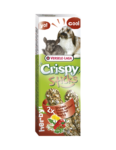 Pamlsok VL Crispy Sticks tyčinky s bylinkami pre králiky, činčily a morské prasiatka 2x55g