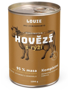 Konzerva LOUIE hovädzie s ryžou