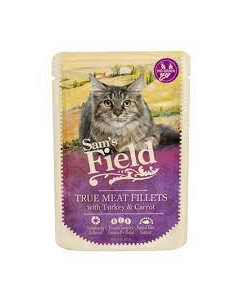 Sam's Field kapsička pre mačky morka & mrkva 85g