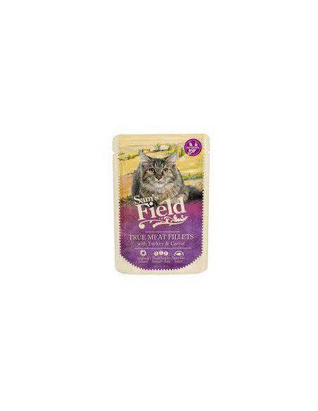 Sam´s Field kapsička pre mačky morka & mrkva 85g