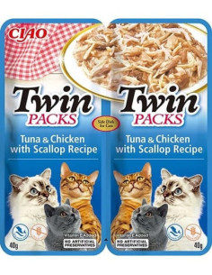 Inaba Twin Packs Cat kapsicka tuniak s hrebenatkou 2x 40g