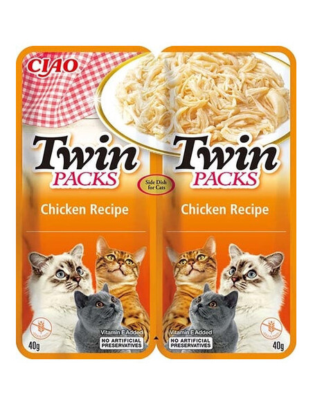 Inaba Twin Packs Cat kapsička kura 80g