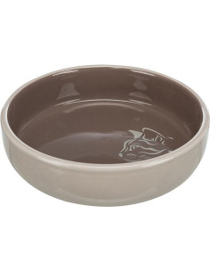 Miska keramická pre mačky sivá  0,3l / 15cm