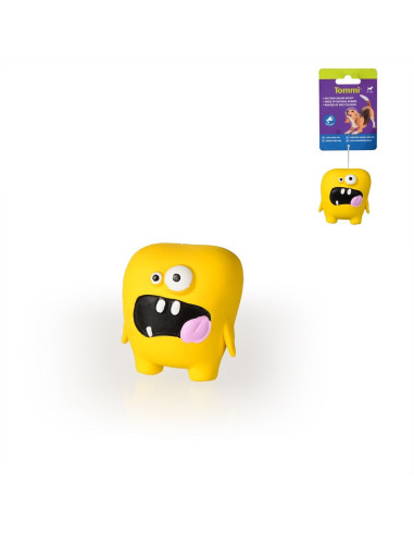 Hračka pískacia žltá príšerka - latex