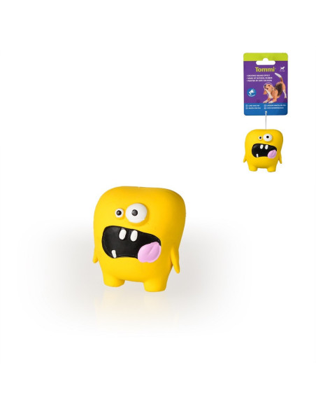 Hračka pískacia žltá príšerka - latex