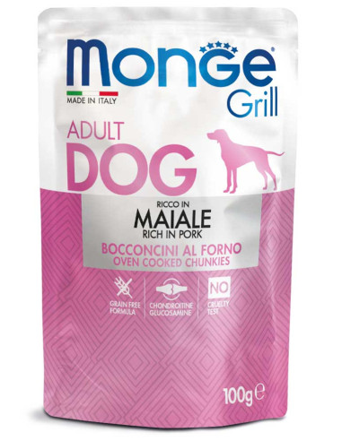 Monge dog grill Maiale bravčová kapsička 100g