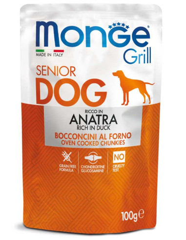 Monge GRILL kaps. senior kačka ANATRA 100g