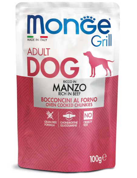 Monge dog grill Manzo kapsička hovädzia 100g