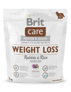 Brit Care dog Hypoallergenic Weight Loss Rabbit & Rice 1 kg