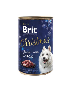 Brit Premium Christmas konzerva kura, kačka a jablká 400 g