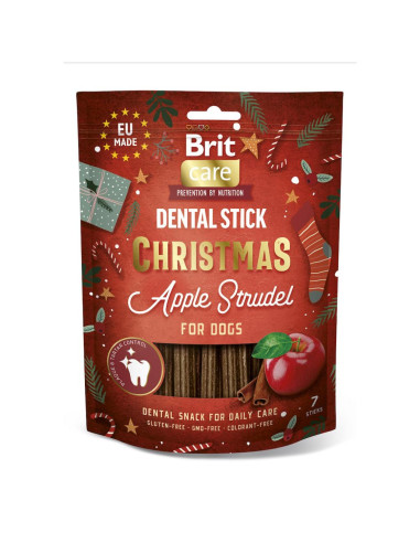 Brit Care Christmas Dental Sticks jablko a štrúdľa 250 g