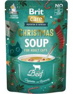 Brit Care Cat Christmas hovädzia polievka 75 g