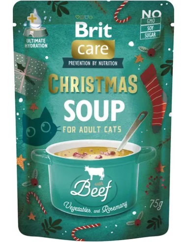 Brit Care Cat Christmas hovädzia polievka 75 g