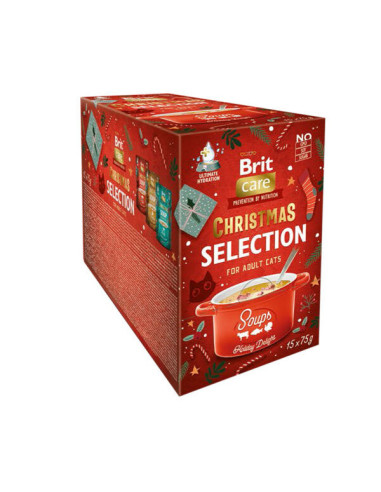 Brit Care Cat Christmas Soup Multipack 15 x 75 g