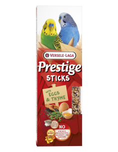 Pamlsok VL Prestige Sticks Budgies Eggs & Oyster Shells 2 ks- 2 tyčinky s vajcom a drveným