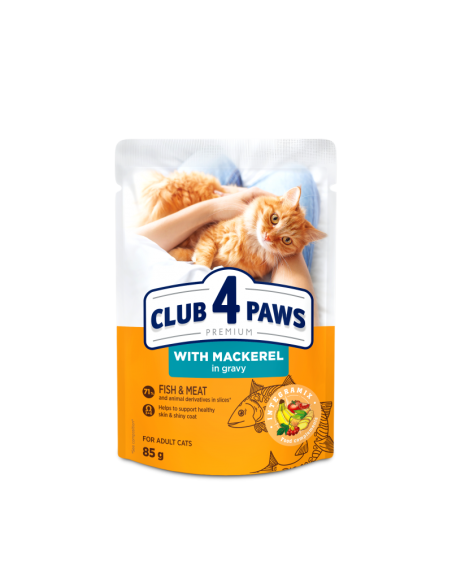 club4paws CAT ADULT kapsička makrela 100g