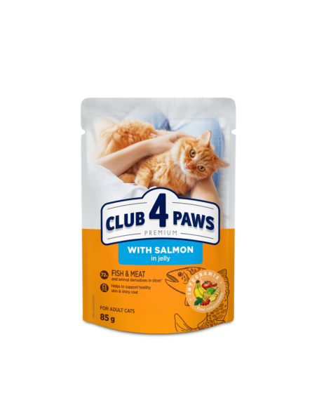 club4 paws kaps losos v želé 100g