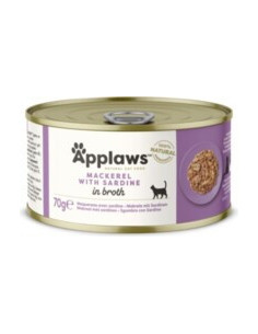 Applaws cat konzerva makrela & sardinky vo vývare 70g
