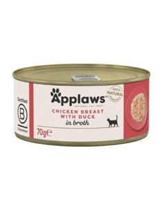 Applaws cat konzerva kura & kačka vo vývare 70g