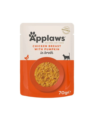 Applaws cat kapsička kura & tekvica vo vývare 70g