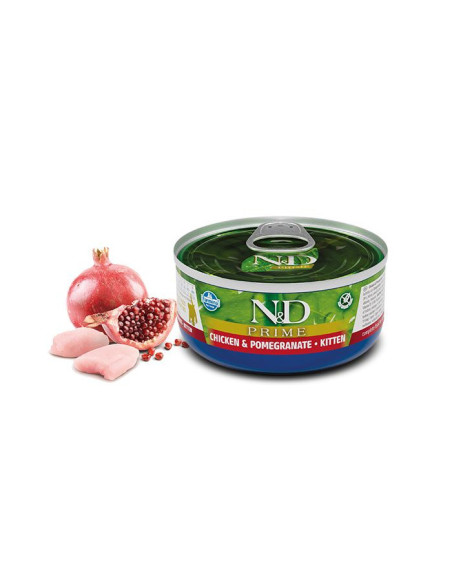 N&D konzerva kitten PRIME chicken & pomegranate 70g