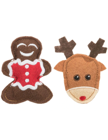 Xmas figure set pre mačky 2ks 8cm