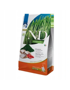 Farmina N&D cat SPIRULINA kitten, herring & goji 0,3 kg