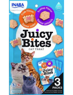 Pamlsok Inaba Juicy Bites cat Hrebenatka & Krab 3x 11,30g