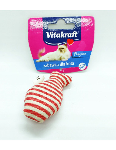 hračka pásikavá rybička catnip