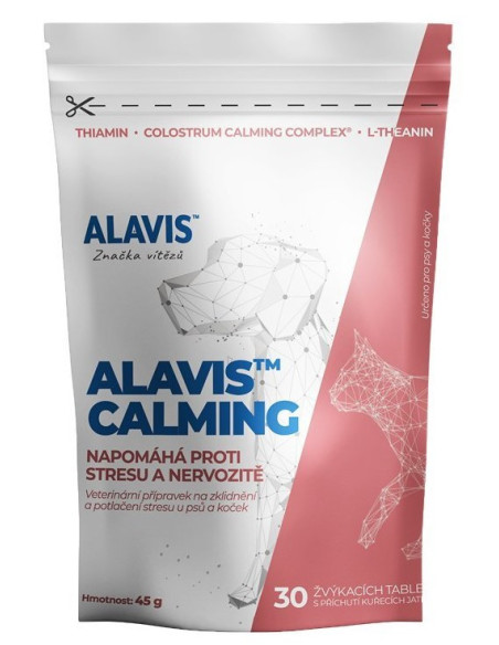 ALAVIS Calming pre psov a mačky 45 g/30 žuvacích tabliet