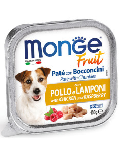 Monge FRUIT vanička paté s kuraťom a malinami POLLO e LAMPONI 100g